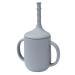 Lightening Toddler Training Cup  Kids Spill Proof Cup with Leak Proof Lid and Silicone Straw  with Easy-grip Double Handles Cup Baby Sippy Cup for Drinking (Stone)