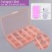 Opret Small Plastic Jewelry Box (4 Pack) with Movable Dividers - 15 Grids Earring Storage Containers - Multicolor - Size 6.9x3.9x0.9in (4 pcs) - Buy Online on GoSupps.com