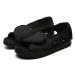 CYN Breathable Lightweight Width X-Wide Diabetic Shoes Men's Diabetic Slippers with Memory Foam Arthritis Edema Hook and Loop Extra Wide Indoor/Outdoor Shoes-Black_7US/25.5cm Black 7US/25.5cm
