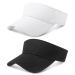 Fuyamp 2 PCs solar shield caps unisex adjustable solar hat breathable & sweat -absorbing panta -cap for golf baseball tennis cycling run