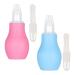 AKlamater 2 Pcs Baby Nasal Aspirator Nasal Aspirator Newborn Baby Nose Sucker Baby Nose Cleaner Baby Nasal Cleaner Mucus Removal for Newborns(Pink+Blue)