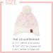XIAOHAWANG Knitted Baby Hat with Fleece Lining and Pompom - White Heart Design | Toddler Kids Beanie for Winter | 2-4 Years - Buy Online on GoSupps.com