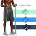 AZURELIFE Resistance Bands Set - Non-Latex Elastic Exercise Bands for Yoga, Pilates, Physical Therapy - 5 ft. Length - Strength Training at Home or Gym - Green/Blue/Gray - Buy Online on GoSupps.com