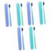 Gatuida 6 STK toothbrush set gum care toothbrush natural toothbrushes for adult containers for toothbrushes toothpaste wheat toothbrush box travel pp-raw adult