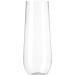 Munfix 24 Pack Stemless Plastic Champagne Flutes - 9 Oz Clear Disposable Glasses - Shatterproof, Recyclable & BPA-Free - Buy Online on GoSupps.com