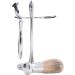 Bey-Berk BB09 Mach 3 Razor & Pure Badger Brush on Chrome Stand - Premium Shaving Set for Men - International Shipping Available - Buy Online on GoSupps.com