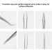Ms.Queen Professional Eyelash Extension Tweezers Set - Straight and Curved Pointed Precision Crafted Tweezers for 3D-6D Volume False Eyelashes Extensions - 2 Pcs with Aluminum Storage Case - Buy Online on GoSupps.com