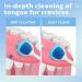 Probiotic Tongue Cleaning Gel Set with Tongue Scraper - Mint Oral Hygiene Brush, 2Pcs - Buy Online on GoSupps.com
