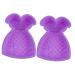 OUNONA 2pcs Mermaid Cake Mold Mini Candy Broiler Pan for Oven Mermaid Tail Ice Mold Butter Molds Oven Baking Tool Silicone Soap Mold Candy Mold Fishtail Baking Tools Silica Gel 24X17X4CMx2pcs Random Colorx2pcs