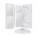 Makeup Mirror  Vanity Mirror Large Mirror Vanity Mirror with Lights  Trifold Makeup Mirror 72 LED 3 Color Lighting 1x 2X 5X 10x Magnification Touch Screen Switch Dual Power Supply Marble