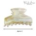 French Amie Chic Ivory Handmade Large 3 Jaw Hair Claw Clip - Durable & Styling Hair Accessory for Women - Made in France - Buy Online on GoSupps.com