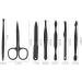 Nail Clippers Set Stainless Steel Nail Clippers with Built-in Nail File Sharp Nail Clippers for Men 12 Pieces Black - Buy Online on GoSupps.com