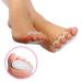 4x Silicone Gel Toe Separator & Hallux Valgus Toe Stretcher - Premium Forefoot Pads for Pain Relief | International Shipping Available - Buy Online on GoSupps.com