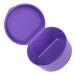 Press Storage Container - Sanitary Tooth Stop Box for Jewelry Pacifiers & Artificial Teeth | Food Quality Violet - Buy Online on GoSupps.com