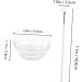 SKISUNO Beauty Facial Masks Brush Bowl Fan Applicator for Peel Makeup Cosmetic Spatula Beauty Salon Brush Butters Facial Mask Brush Body Skin Care White Aluminum Foundation Brush - Buy Online on GoSupps.com