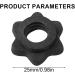 PSOWQ Shortbums Substance Mother - Anti-Slip Black Dumbbell Clips (25mm 6 Pieces) for Secure Barbell Training - Buy Online on GoSupps.com