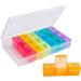7 Day Weekly Pill Organizer 3 Times a Day - Non-BPA Food Grade Plastic - Lightweight & Travel Friendly - Ideal for Supplements, Vitamins & Medications - Buy Online on GoSupps.com
