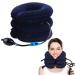 Tkmar's nude tendon inflatable break adjustable neck traction extensor neck shoulder for painful cervical spine head neck neck relaxation suitable for travel office blue