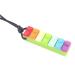 Colorful Non-Toxic Silicone Baby Bite Ring Necklace - 5 Pieces Finger Slides Sensory Chewing for Newborns - High-Temperature Resistant & Soft - Buy Online on GoSupps.com