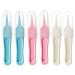 6 Pcs Baby Ear Nose Nasal Tweezers Safety Round Head Nose Clean Clip Nose Cleaning Tweezers Baby Nose Tweezers for Newborn Babies Ears Nose Clean Tool Safe