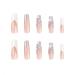 Long Press on Nails Coffin | BAOYAALIN White Fake Nails with 3D Flowers & Rhinestones | Full Cover Acrylic Gel Glue on Nails for Women & Girls - Perfect for Weddings | A01 - Buy Online on GoSupps.com