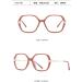 Buy SERONI Blue Light Blocking Glasses - TR90 Polygon Frame for Men & Women - Anti UV Computer Reading Glasses - Red-Brown 54mm - Buy Online on GoSupps.com