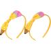 Fovolat Cute Headbands for Girls | Yellow Pencil Back to School Headwear - Hair Accessory Styling Decorations Cute Bow Hair Clips for School Kindergarten Combination 2 1 count (Pack of 1) - Buy Online on GoSupps.com