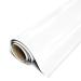 Siser EasyWeed Heat Transfer Vinyl 11.8 x 10ft Roll (White) Compatible with Siser Romeo/Juliet & Other Professional or Craft Cutters - Layerable - CPSIA Certified