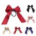 Yheakne Silk Hair Tie with Loop - Navy Blue Satin Ponytail Holder & Hair Accessories for Women & Girls - Buy Online on GoSupps.com