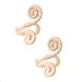 Zunis Acupressure Slimming Earrings Non Piercing Acupressure Earrings for Weight Loss Acupressure Slimming Earrings Ear Cuff Clip for Women Men (1Pair Gold)
