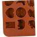 HOMSFOU 15 Molder Mold for Chocolate Mold Non-Stick Mold Cartoon Animal Mold Silicone Molds Candy Molds Silicone Cake Molds Baking Small Animals Bakeware Fudge Biscuit medium Brown - Buy Online on GoSupps.com