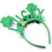 hgnxa Saint Patricks Day Green Glitter Tinsel Headband Head Bopper Irish Party Lucky Shamrock Hair Hoop Costume Accessory Type1 - Buy Online on GoSupps.com