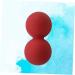 Red Peanut Massage Ball - Combined Foot & Whole Body Relaxation - 12.00x6.30cm Silicone Yoga Lacrosse Fitness Tool - International Shipping Available - Buy Online on GoSupps.com