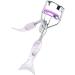 Fovolat Small Eyelash Curler | Precision Fish Tail Shape Lash Curler with Comb Teeth Portable Makeup Supplies Beautiful Ergonomic Eyelash Tools for Eye-Opening Lifted Lashes A4 Chrome Plated With Purple Comb Purple Mermaid - Buy Online on GoSupps.com