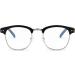 FEISEDY Blue Light Filter Half Frame Reading Glasses for Men & Women | Retro 50s 60s Nerd Glasses | Clear Lens B0005 +1.00 Black Shop Now! - Buy Online on GoSupps.com
