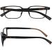 Mcoorn Reading Glasses - Lightweight Non-Slip 2 Pack - Flexible Double Injection Design - Black 3.5x Magnification - Buy Online on GoSupps.com