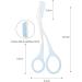 Homezo Eyebrow Trimmer Scissors with Comb | Beauty Accessories for Women | Eyebrow Shaping Tool in Pink+Blue - Buy Online on GoSupps.com
