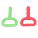 Hand Chew Toys 2 Pack Sensory Chew Toys D Letter Silicone Sensory Teething Toys for Autistic Children