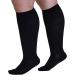 Buy Sxhmsal Large Compression Stockings for Women | Knee Socks for Seniors & Rehabilitation - Black - Buy Online on GoSupps.com