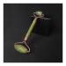 Green and White Ice Jade Roller Gua Sha Facial Tools Face Massager for Relaxation(Green Rose B)