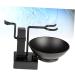 Minkissy Stainless Steel Razor Holder & Shaving Brush Stand Set - Dual Holder with Bowl for Men s Grooming Accessories - Buy Online on GoSupps.com
