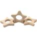 Wendysun 10pcs Cartoon Wood Teether Set - Natural Animal & Star Shape Baby Teething Toy - Buy Online on GoSupps.com