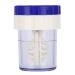 Sclera Contact Lens Case Plastic Contact Lens Cleaning Lenses Case Barrel Shaped Contact Lens Cleaning Container Fashion Manually Cleaner Washer for Everyday Use