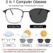 Buy Hoodg Blue Light Glasses for Men & Women - UV400 Computer Lens Eyewear | Gaming Radiation Protection | Direct Shipping - Buy Online on GoSupps.com