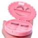 2Pcs Pink Plastic Bow Eyelash Cases - Round Lash Storage Boxes with Makeup Mirror | Travel Organizer for 3D False Eyelashes - Perfect Gift for Women & Girls - Buy Online on GoSupps.com