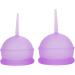 2pcs Reusable Menstrual Cups for Normal & Heavy Bleeding - Eco-Friendly Period Cups for Women of All Ages - Purple - Buy Online on GoSupps.com
