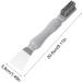 Stove Top Scraper Tool - 2-in-1 Cooktop Cleaning Double Head Scraper with Brush | Non-Slip Household Scraper for Putty and Grease Grime Cleaning for Sinks Faucets Stoves Elbow - Buy Online on GoSupps.com