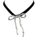 Shop OralGos Exquisite Bow Pendant Necklace | Elegant Faux Pearl Clavicle Chain Jewelry for Women - International Shipping - Buy Online on GoSupps.com