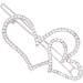 FRCOLOR Alloy Hair Clips Rhinestone Alligator Clip Crystal Handmade Bridal Clip Alloy BB Hairgrip Shinny Crystal Alligator bow Accessories Korean bride Hollow Hairpin - Buy Online on GoSupps.com