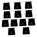 Healeved 12 Pcs Hair Dryer Storage Bag Hair Dryer Supplies Purse Organizer Bags Wig Travel Case Flannel Black